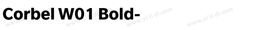 Corbel W01 Bold字体转换